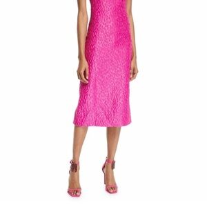 Brandon Maxwell Printed Midi Length Dress